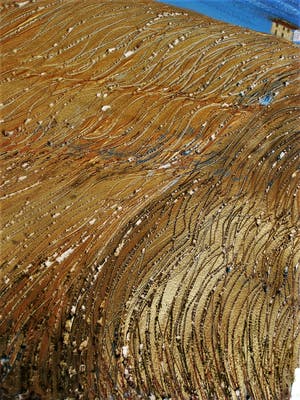 Ite Siegers - Intrigerend Materieschilderij "Landschap Italie Toscane - Huis op heuvel" kopen? Bied vanaf 20!