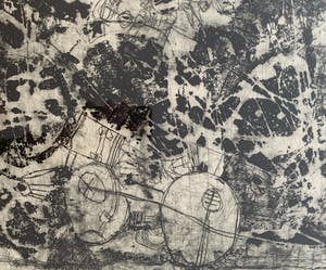 Jan Montyn - ets - titel onbekend - 1962 (ZELDZAAM VROEG WERK) kopen? Bied vanaf 175!