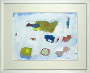 Ferd op de Coul - Gouache en krijt, Abstracte compositie - Ingelijst kopen? Bied vanaf 1!