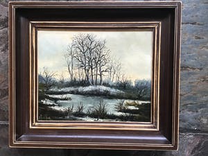 Niet of onleesbaar gesigneerd - Bomen in winter. kopen? Bied vanaf 1!