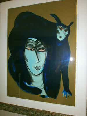 Corneille - Oiseau sur tete [ nieuw ingelijst] verkocht voor € 299!