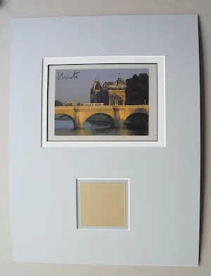 Christo - Project "Pont Neuf wrapped " 1983 - inc.XL original stofmonster-handgesigneerd kopen? Bied vanaf 14!