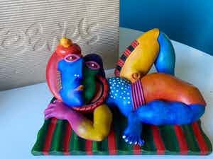 Clemens Briels - Un mediodia en la playa enamorada verkocht voor € 52!