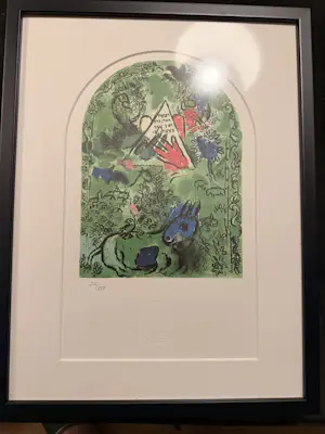 Marc Chagall - Litho's van de ramen van de synagoge van het Hadassah ziekenhuis in Jerusalem kopen? Bied vanaf 750!