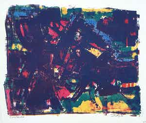 Wim Motz - Litho 'Compositie' verkocht voor € 45!