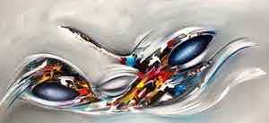 Gena - Abstract Blue verkocht voor € 1!