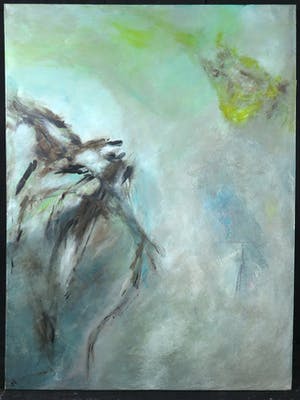 Niet of onleesbaar gesigneerd - Acryl op doek, Abstract kopen? Bied vanaf 1!