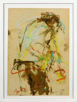Jan van Lokhorst - Gemengde techniek op papier, Miles Davis - Ingelijst verkauft für € 170!