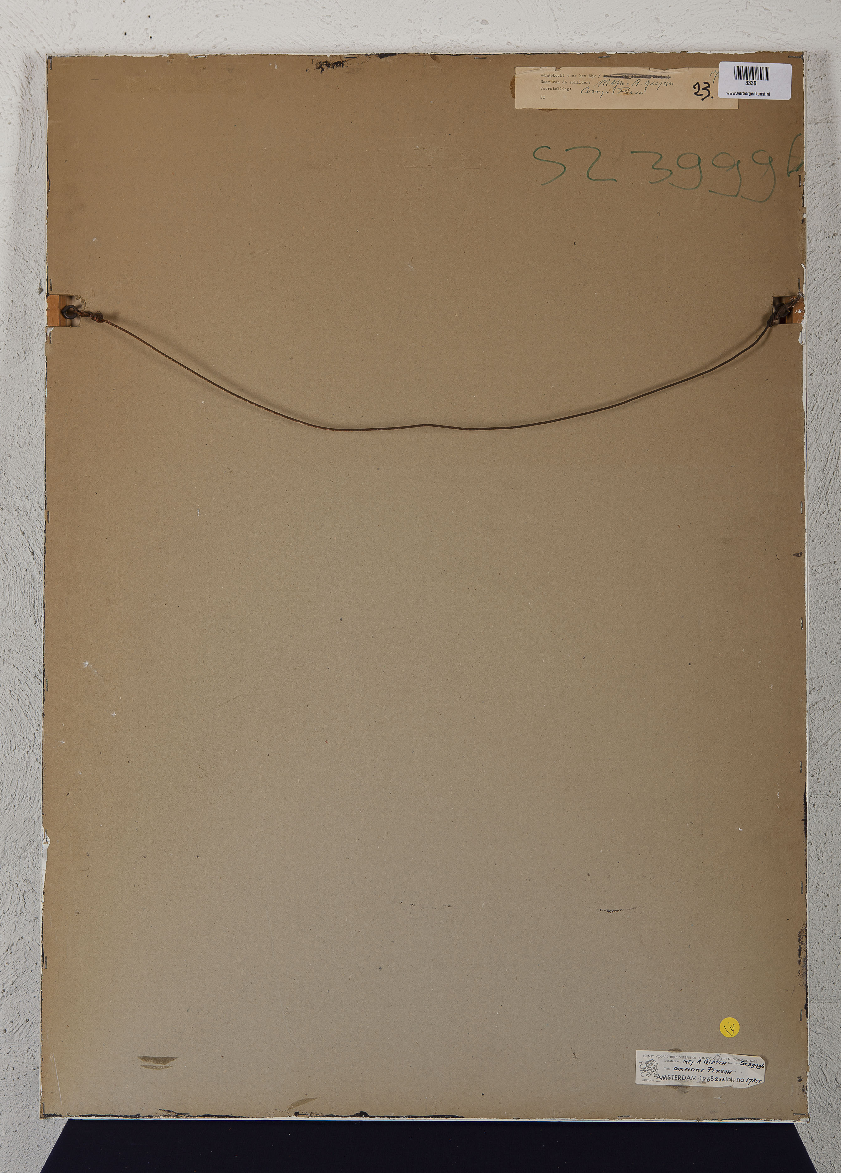 Antoinette Gispen - Compositie Persan - Monotype op papier - gesigneerd - BKR Amsterdam kopen? Bied vanaf 10!