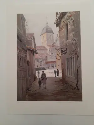Allain Renoux - Litho, Titel, De schaduw. kopen? Bied vanaf 35!