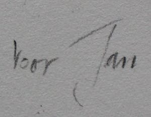 Piet Klaasse - 2 tekeningen op 1 vel: Strijk kwartet + huis op achterijde - 1990 kopen? Bied vanaf 75!