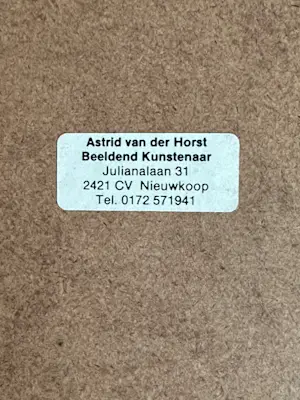 Astrid van der Horst - Groot expressief naakt – Astrid van der Horst – 101 x 71 cm – ingelijst kopen? Bied vanaf 50!