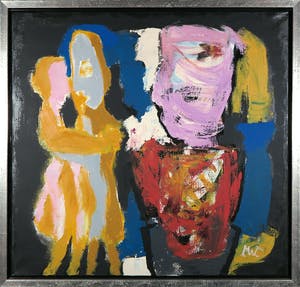 Martin van Wordragen - Olieverf op doek, Huis Tiran, Ingelijst (Groot) kopen? Bied vanaf 300!