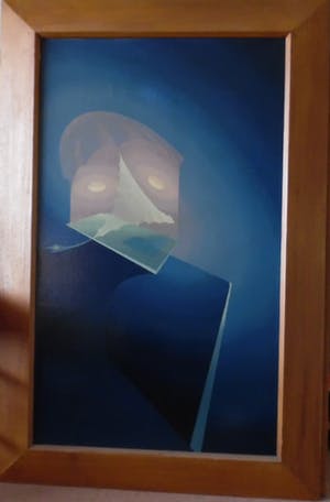 Henk van Es - Blue Bird, kosmische verbeelding van Charlie Parker, een beroemd saxofonist. kopen? Bied vanaf 150!