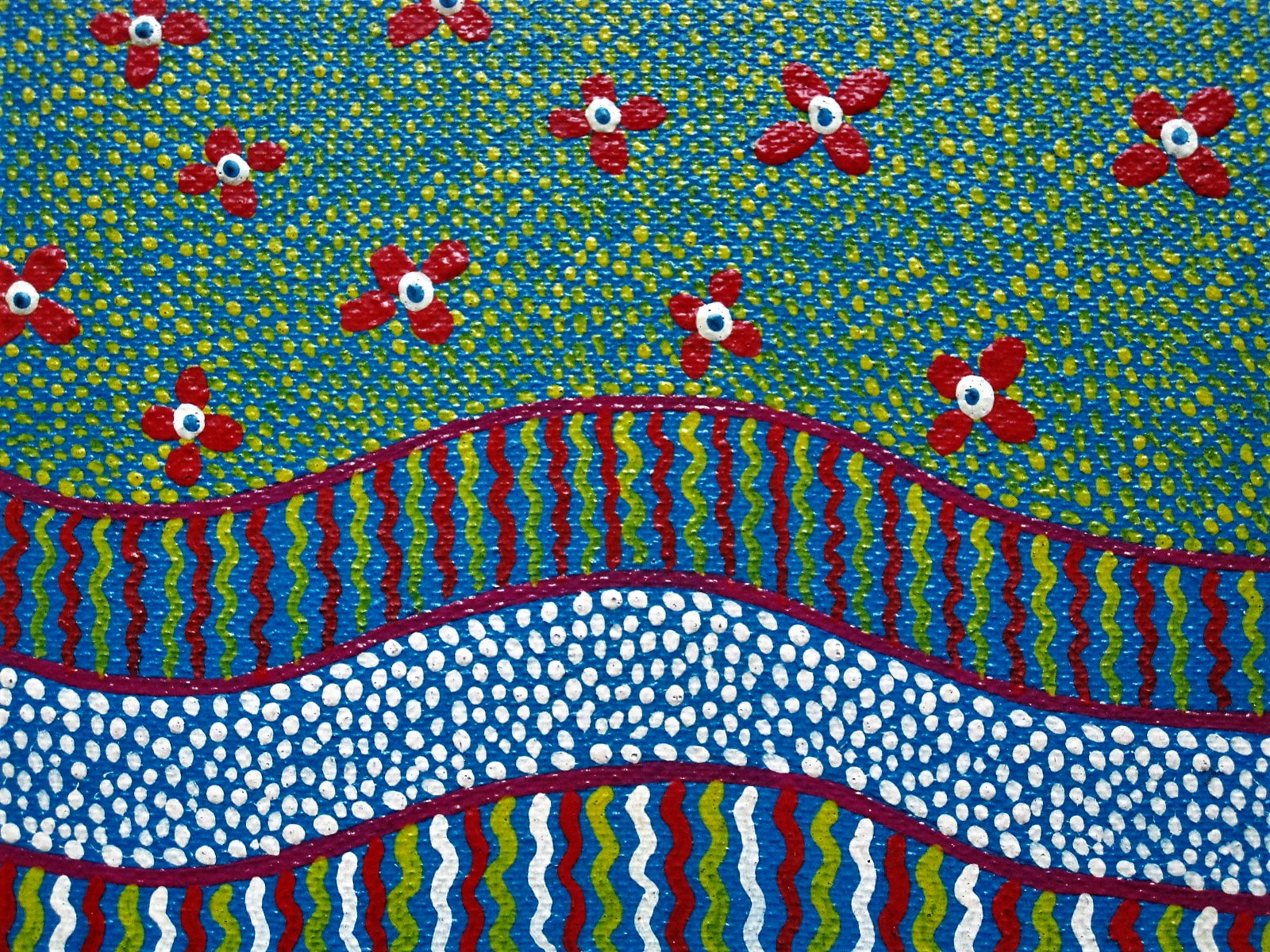 Niet of onleesbaar gesigneerd - Braziliaanse naieve kunst "Processie van Indianen" gesigneerd kopen? Bied vanaf 1!