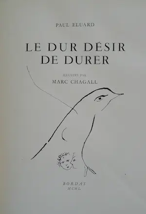 Marc Chagall - Le dur désir de durer,dor Paul Éluard kopen? Bied vanaf 180!