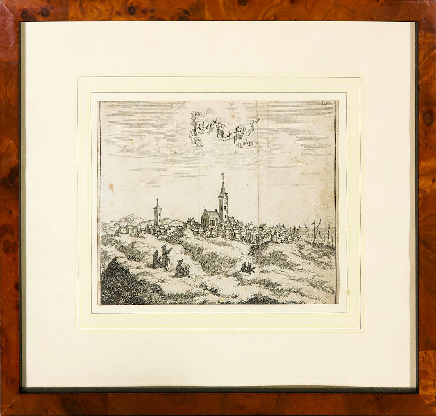 Niet of onleesbaar gesigneerd - Gravure, Katwijk aan Zee 1695 kopen? Bied vanaf 1!