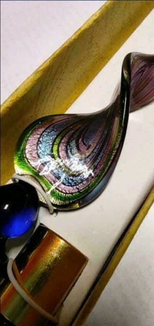 Curiosa - Handmaded calligraphy pen in colored glass kopen? Bied vanaf 1!
