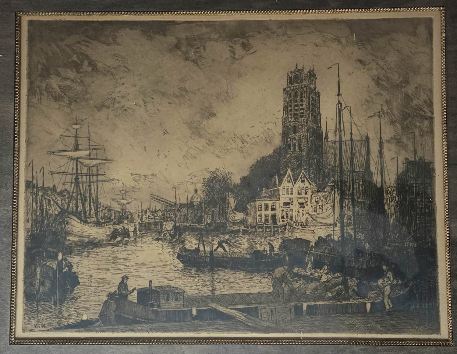 Martin van Waning - Gezicht op Dordrecht. kopen? Bied vanaf 39!