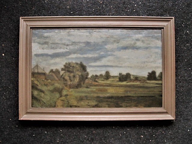 Niet of onleesbaar gesigneerd - impressionistisch olieverf "landschap bij Belfeld Limburg" kopen? Bied vanaf 1!