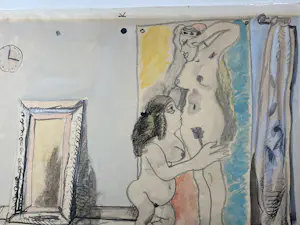 Ed Dukkers - Twee naakten in een interieur kopen? Bied vanaf 100!