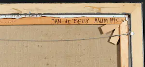 Jan de Beus - Pasteus olieverf op doek, Landschap Muiderberg - Ingelijst kopen? Bied vanaf 400!