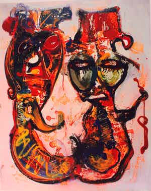 Jan te Wierik - Zonder Titel verkocht voor € 75!