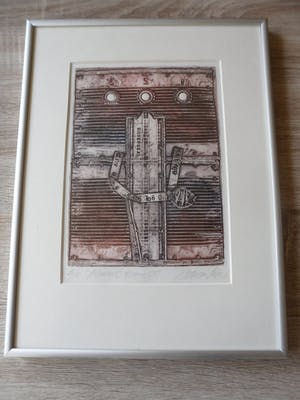 Enric Adsera Riba - Zeefdruk. Titel, "Silverseal". kopen? Bied vanaf 30!