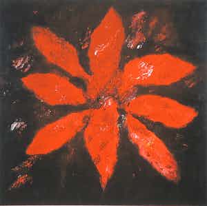 Armando - Giclée, Z.T. (Rode bloem) verkocht voor € 120!