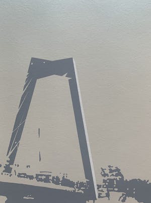 Clemens Zijlmans - zeefdruk | 'Rotterdam' | 1989 kopen? Bied vanaf 80!