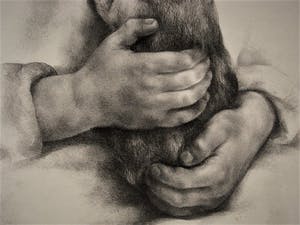 Aart van Dobbenburgh - Zeer bep. Oplage van 25 ! 1960 Ets "Kinderhanden" gesigneerd kopen? Bied vanaf 20!