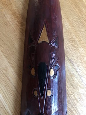 Niet of onleesbaar gesigneerd - Zeer groot (1 meter lang!) en expressief Afrikaans masker kopen? Bied vanaf 1!