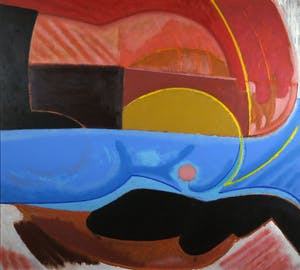 Han Sterk - Olieverf op paneel, Z.T. Abstracte compositie - Ingelijst (Zeer groot) kopen? Bied vanaf 1!