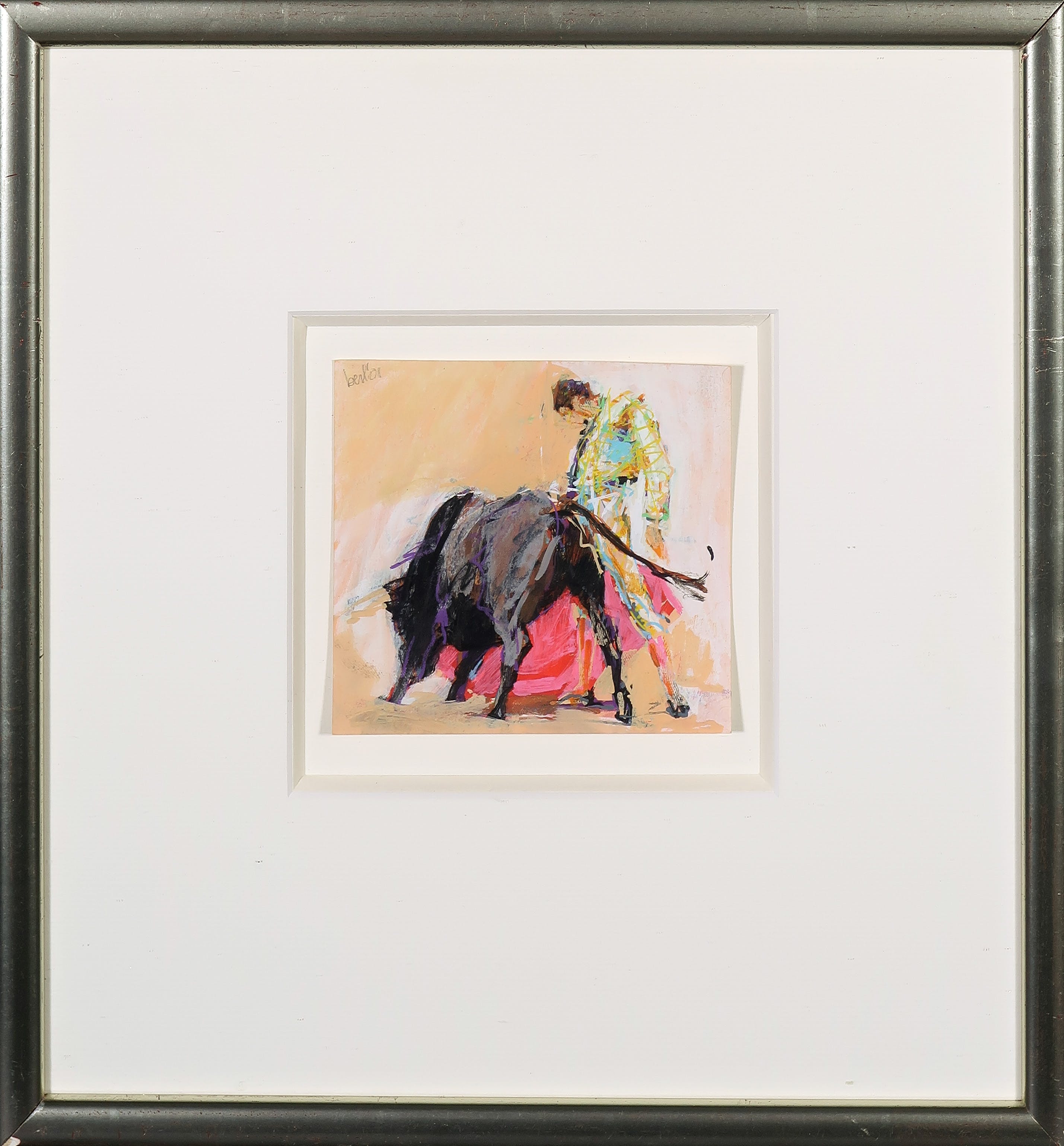 Bert van Zelm - Gouache, Toros - ingelijst kopen? Bied vanaf 20!