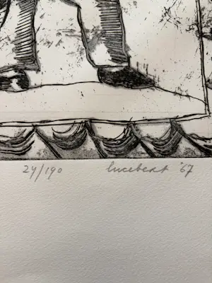 Lucebert - **Prijs Verlaagd** Spaanse Snaak (1967) – Originele ets, handgesigneerd (24/190) kaufen? Bieten Sie von 189!