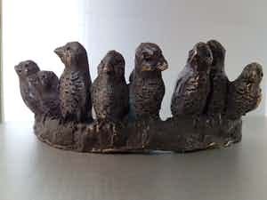 Astrid Veldhuyzen-Koppen - Vrij werk "Vertederende Vogeltjes" verkocht voor € 100!