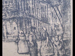 Niet of onleesbaar gesigneerd - Stadhuis Middelburg kopen? Bied vanaf 1!