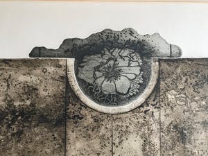 Peter Oosterbos - Poolshoogte - ets - ingelijst - 5/25 kopen? Bied vanaf 45!