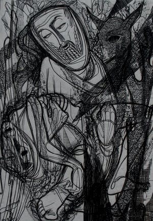 Ru van Rossem - Ets: "The good samaritan" - 1951 kopen? Bied vanaf 45!