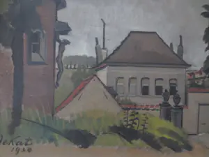 Anne-Pierre De Kat - Dorpsgezicht Belgie 1930 kopen? Bied vanaf 400!