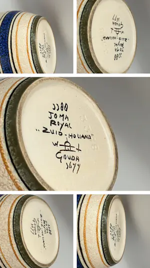 Plateelbakkerij Zuid-Holland - grote kan design 'Joma' kopen? Bied vanaf 35!