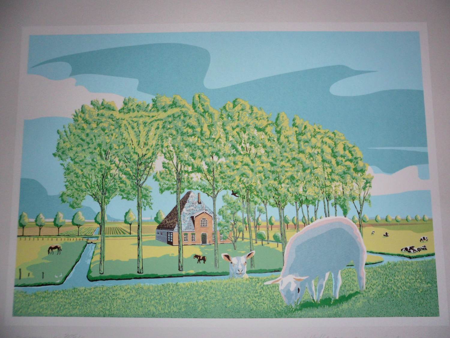 Marcus van Hoorn - Zeefdruk, Titel, "Hollandse Pyramide" kopen? Bied vanaf 35!