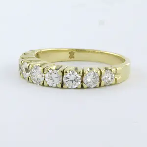 14k gouden ring met briljant geslepen diamanten tot. 1.00ct - G/H - VS/SI kopen? Bied vanaf 850!