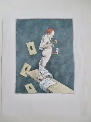 Niet of onleesbaar gesigneerd - 9 diverse grafieken oa Brood Lichtenstein kopen? Bied vanaf 1!