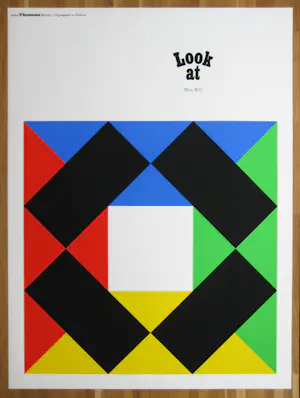 Max Bill - Origineel Zeefdruk Affiche, 1972 kopen? Bied vanaf 120!