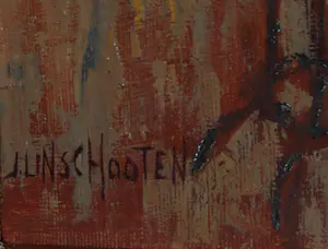 Jan Linschooten - Olieverf op paneel, Ontbijt in het atelier - Ingelijst kopen? Bied vanaf 200!