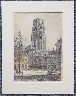 Marius Johannes Janssen - Rotterdam, Bagijnenstraat en St Laurenstoren 051-MJ kopen? Bied vanaf 38!