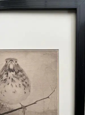 Jan Mankes - Originele Heliogravure Lijster op Tak 1923 kopen? Bied vanaf 185!