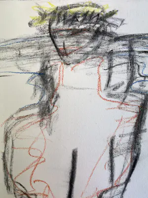 Anton Heyboer - Pastel van een vrouwfiguur kopen? Bied vanaf 90!