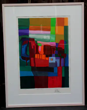 Ton Schulten - Ingelijste kleurenzeefdruk: ''Herfst II" - 1998 kopen? Bied vanaf 595!